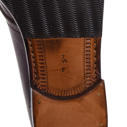 A. Testoni Derby Schuhe Gr. 7.5 F – Bordeaux-Braun