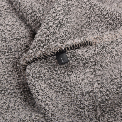 Phil Petter Baumwolle-Leinen Stricksakko Gr. L Made in Austria - Grau Melange