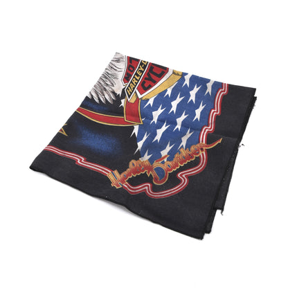 Vintage 1980er Harley Davidson Bandana/Kopftuch 53cm Made in the USA - Adler