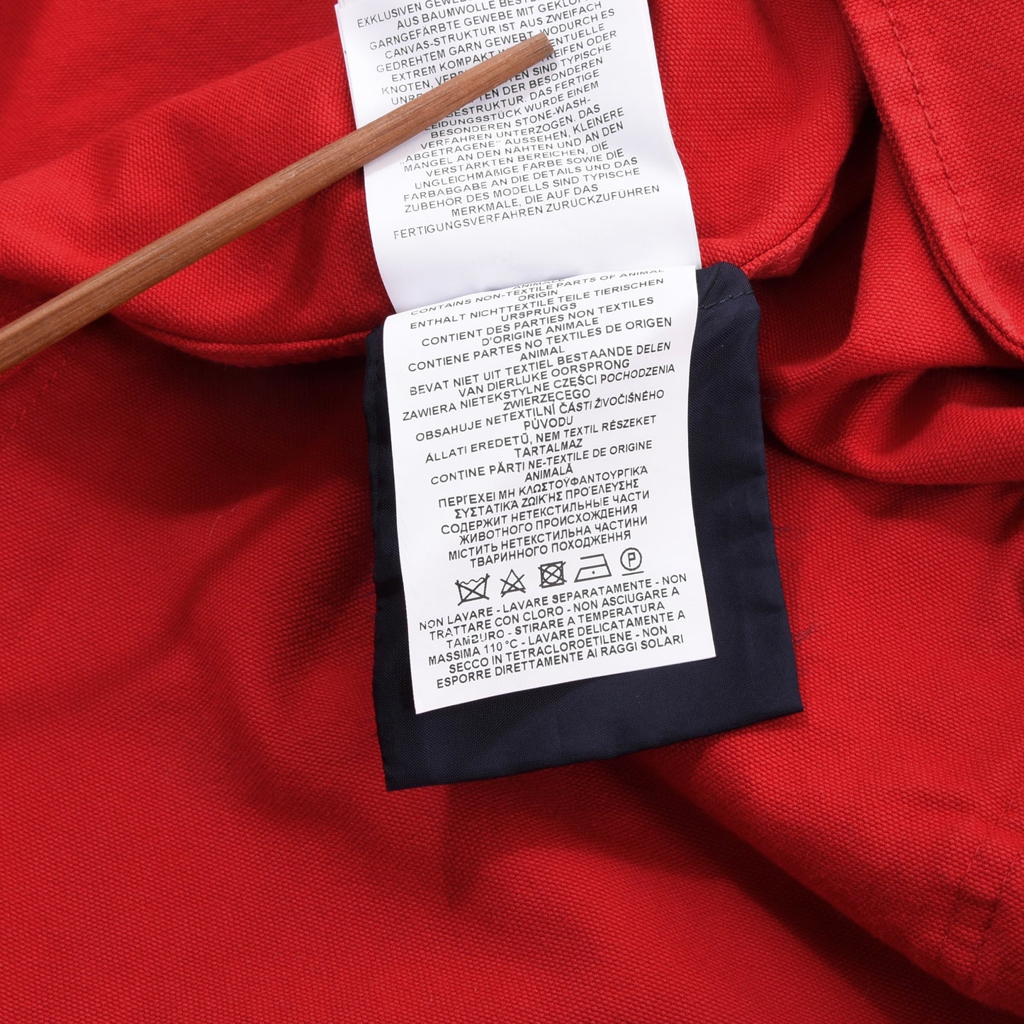 Fay Archive 4 Ganci Feuerwehrjacke, Größe L, Brustumfang ca. 63 cm – Rot