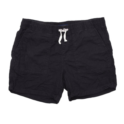 Piombo Cotton-Linen Shorts Size XL Reg - Washed Black
