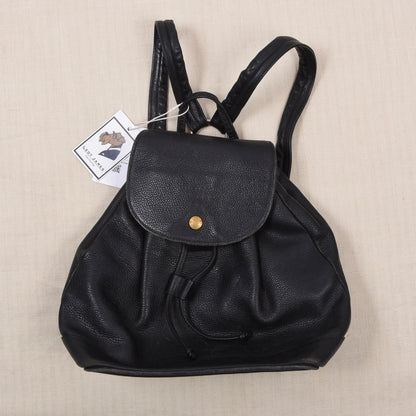 Vintage R. Horn's Wien Leder Rucksack Made in Austria - Schwarz