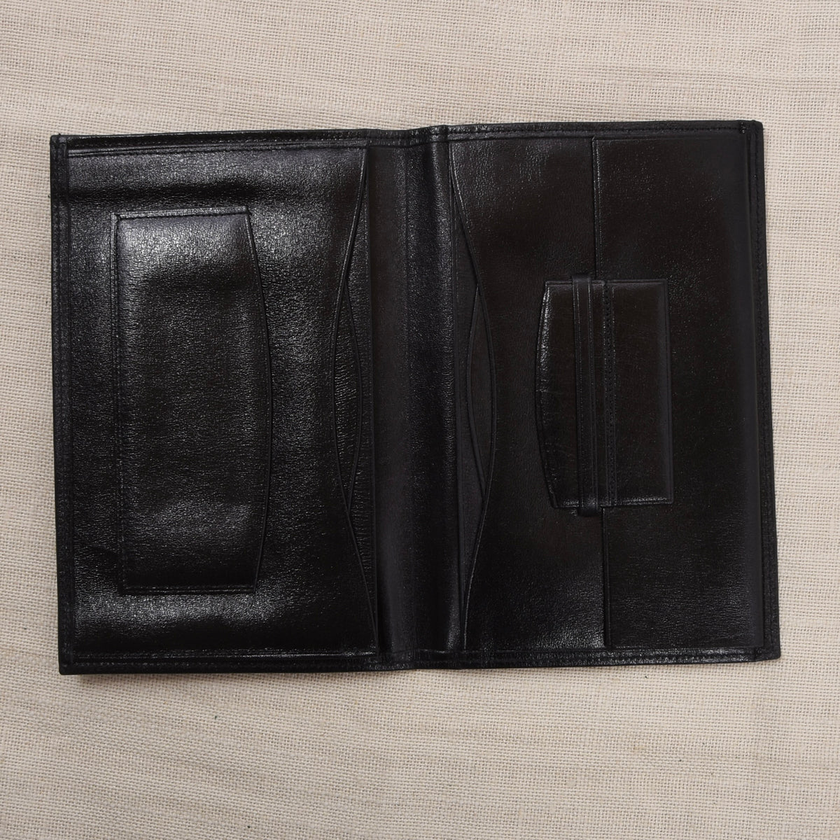 NOS Luxury Leather Travel Wallet - Black