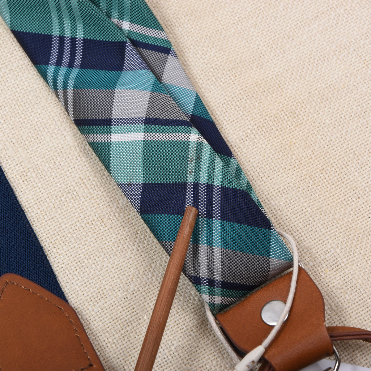 Plaid Braces/Suspenders