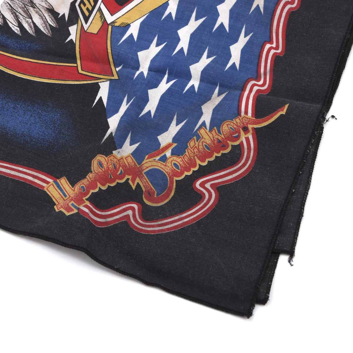 Vintage 1980er Harley Davidson Bandana/Kopftuch 53cm Made in the USA - Adler
