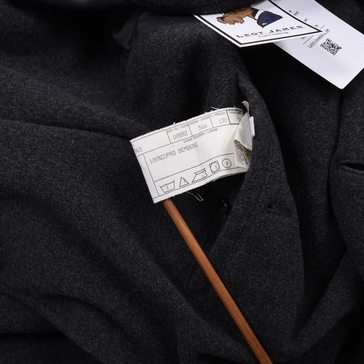 Salvatore Ferragamo Wolle-Kaschmir Car Coat/Mantel Gr. 54 Made in Italy - Grau
