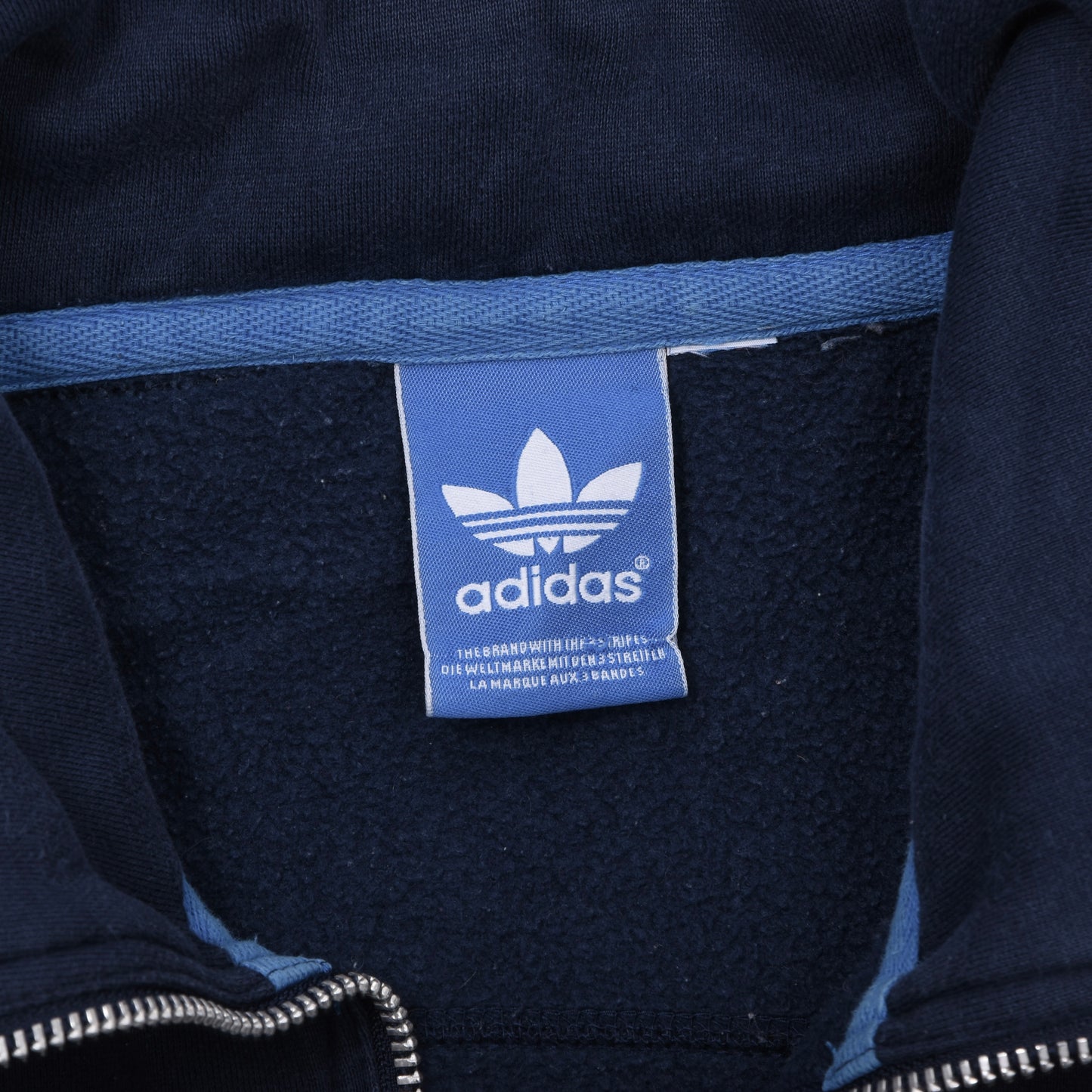 Adidas Cotton Blend Track Suit Size M Chest ca. 63.5cm - Navy/Red