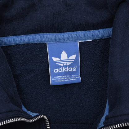 Adidas Cotton Blend Track Suit Size M Chest ca. 63.5cm - Navy/Red