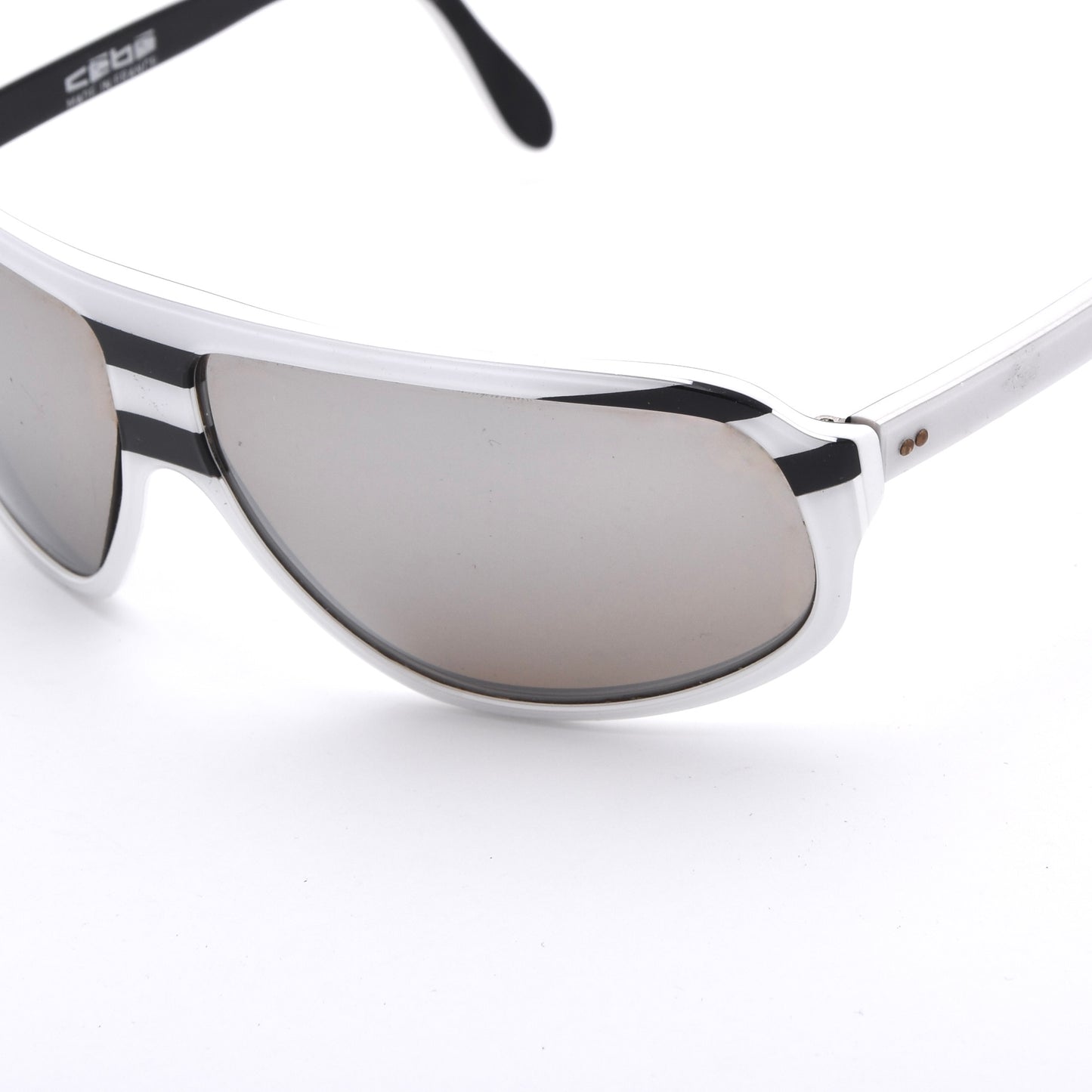 Vintage Cebe Gletscherbrille - Weiß/Schwarz