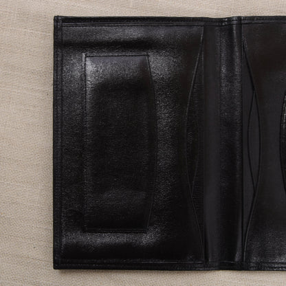 NOS Luxury Leather Travel Wallet - Black