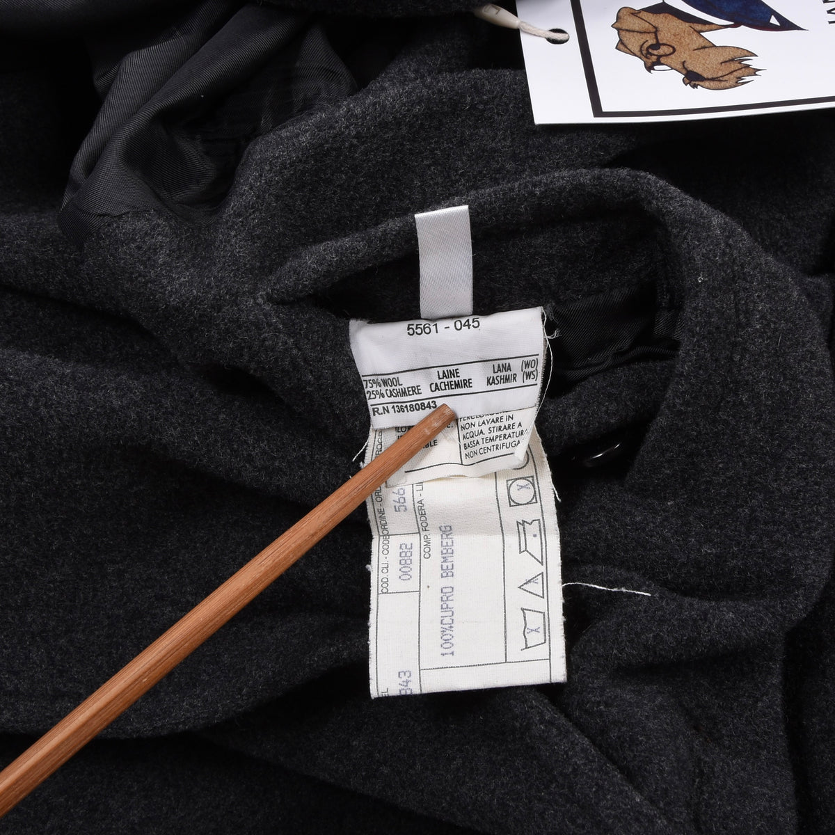 Salvatore Ferragamo Wolle-Kaschmir Car Coat/Mantel Gr. 54 Made in Italy - Grau