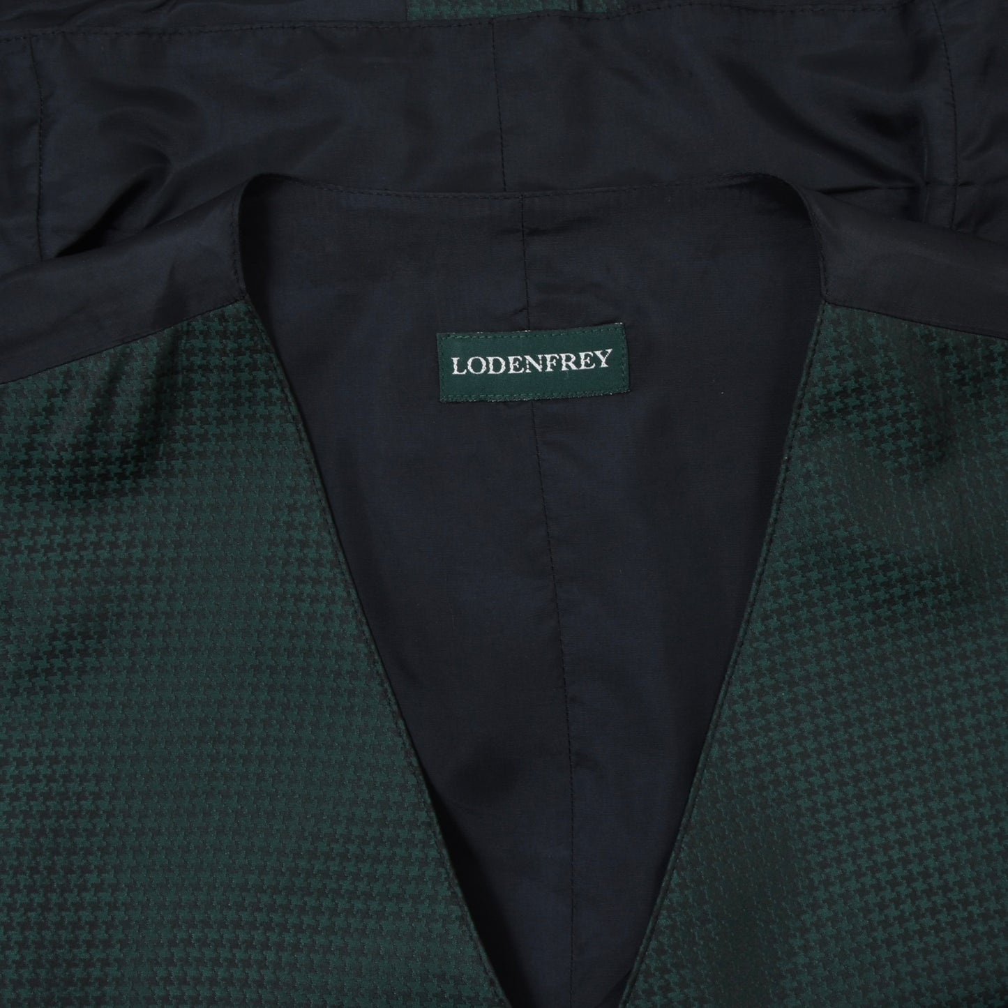 Lodenfrey Silk-Blend Trachten Vest Size 28 ca. 59.5cm - Green/Black