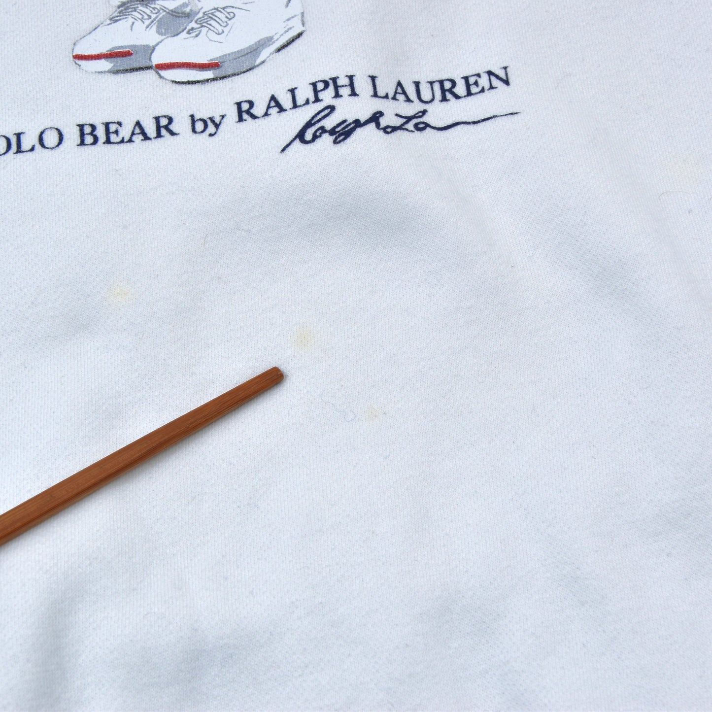 Polo Ralph Lauren Hoodie Size L - White Polo Bear