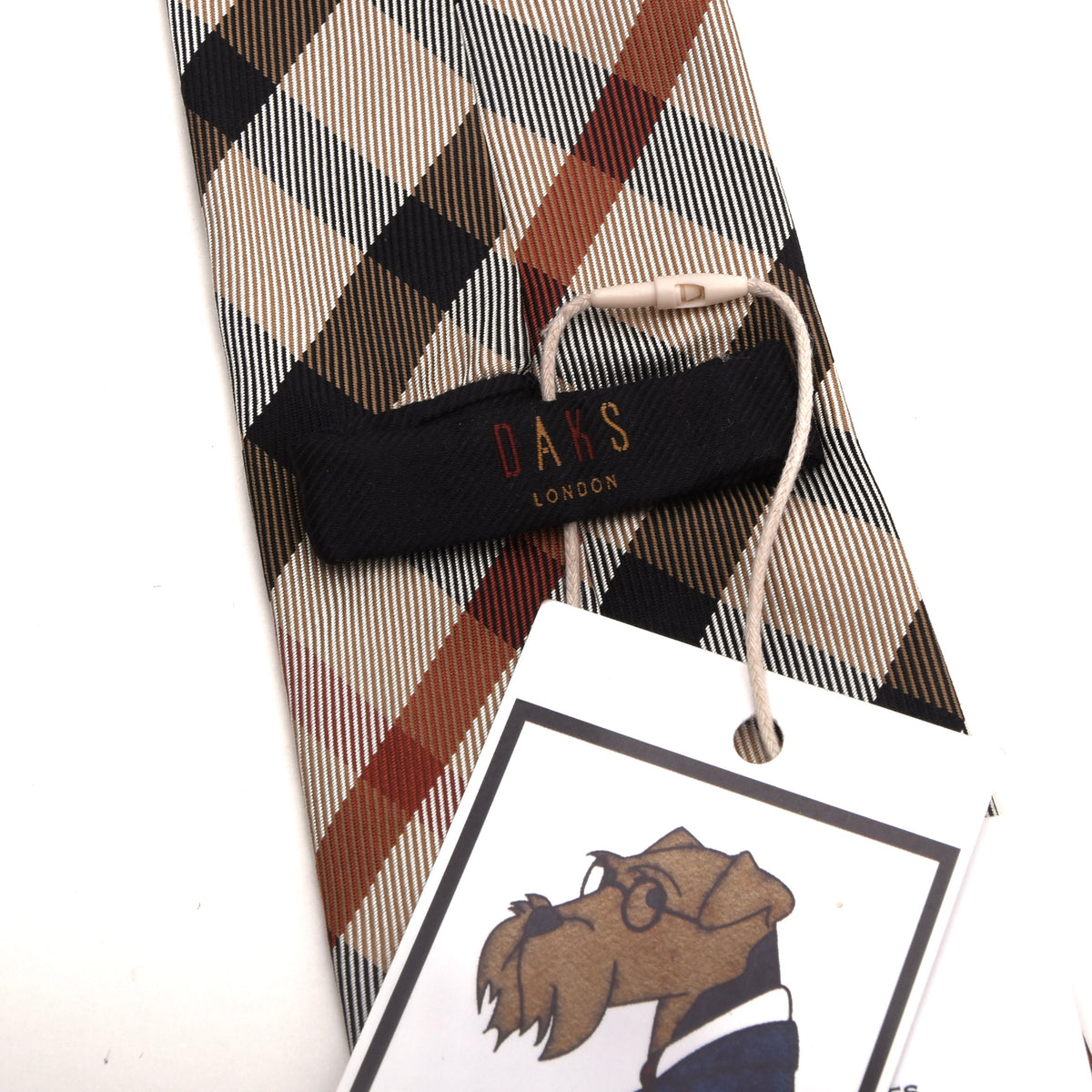 DAKS London Seide Krawatte Made in Italy - House Check