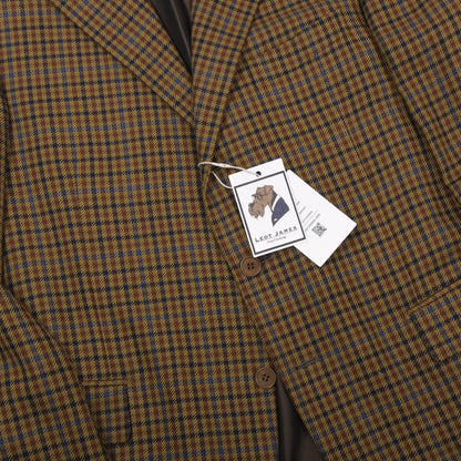 Al Duca D'Aosta x Pal Zileri 100% Wool Jacket Size 54 Made in Italy - Gunclub Check