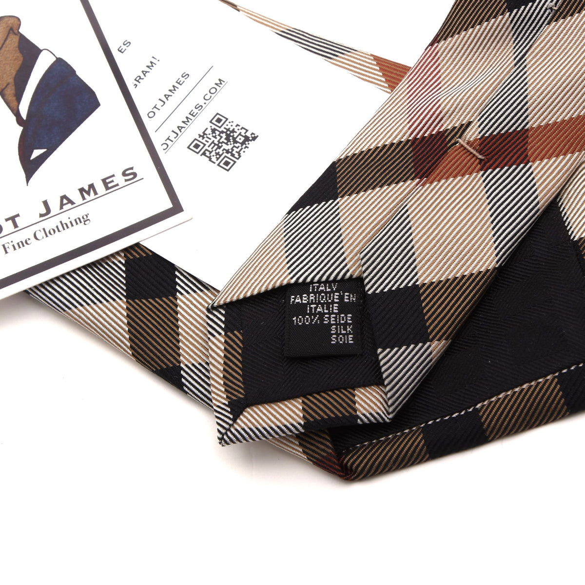 DAKS London Seide Krawatte Made in Italy - House Check
