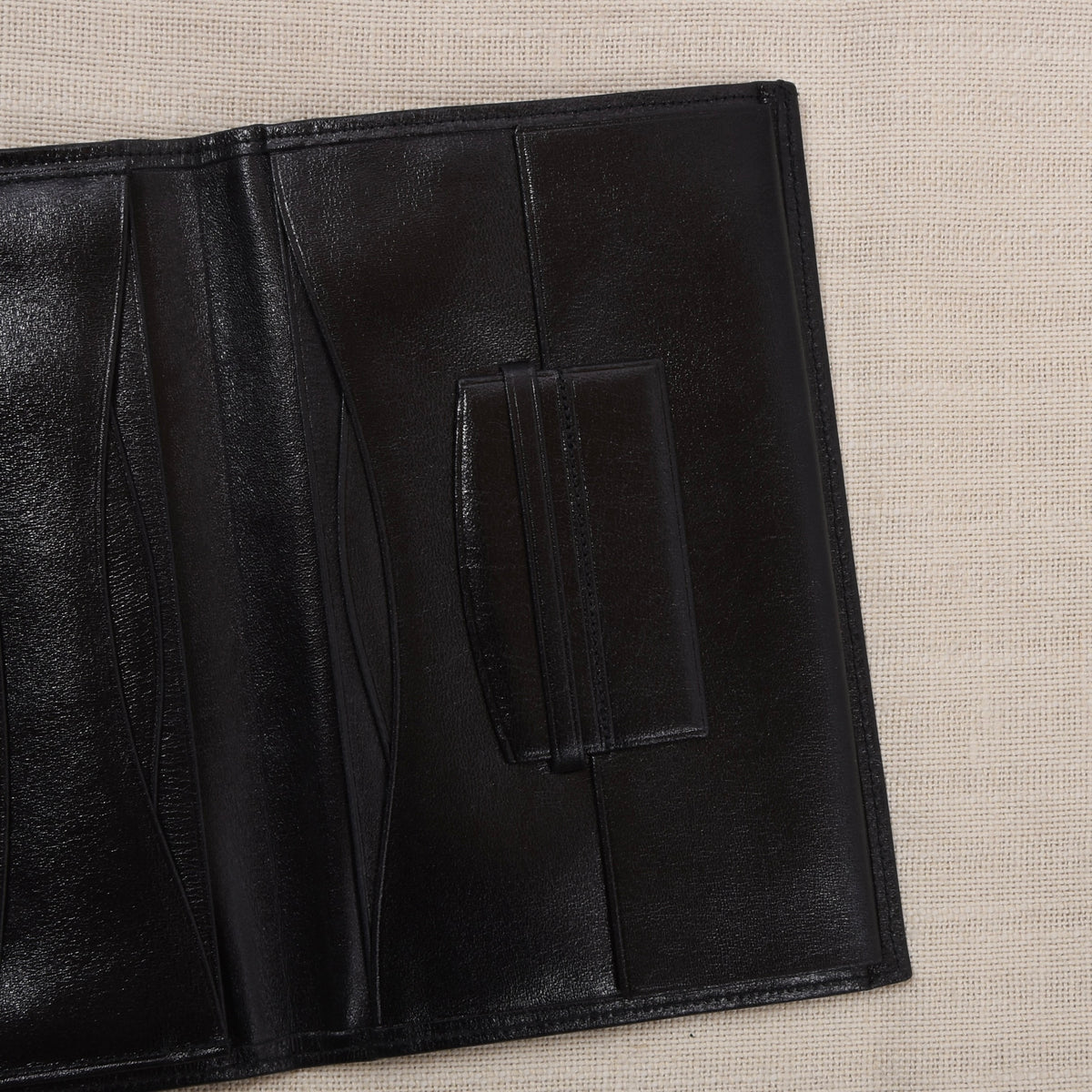 NOS Luxury Leather Travel Wallet - Black
