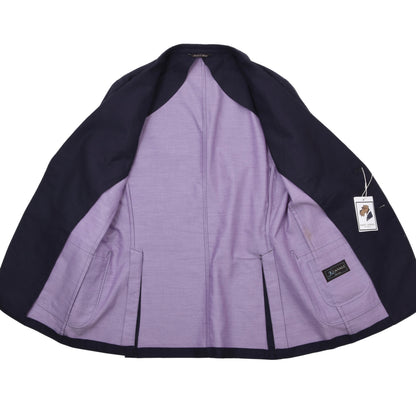 Canali Kei Unstructured Jacket Chest ca. 54cm - Navy Blue