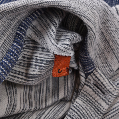 Missoni Polo Shirt Size L ca. 54.5cm - Blue Stripe