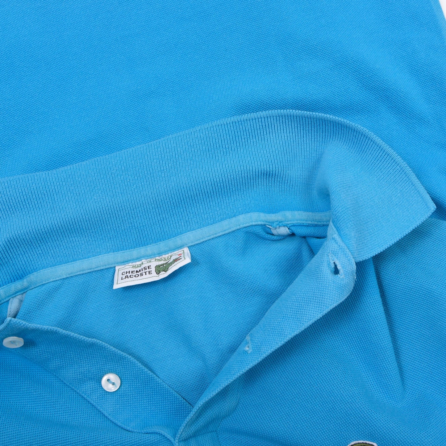 Vintage Lacoste 3er Polo-Shirts Made in France Größe 4 ca. 50,5-54cm - Petrol/Rot/Grün