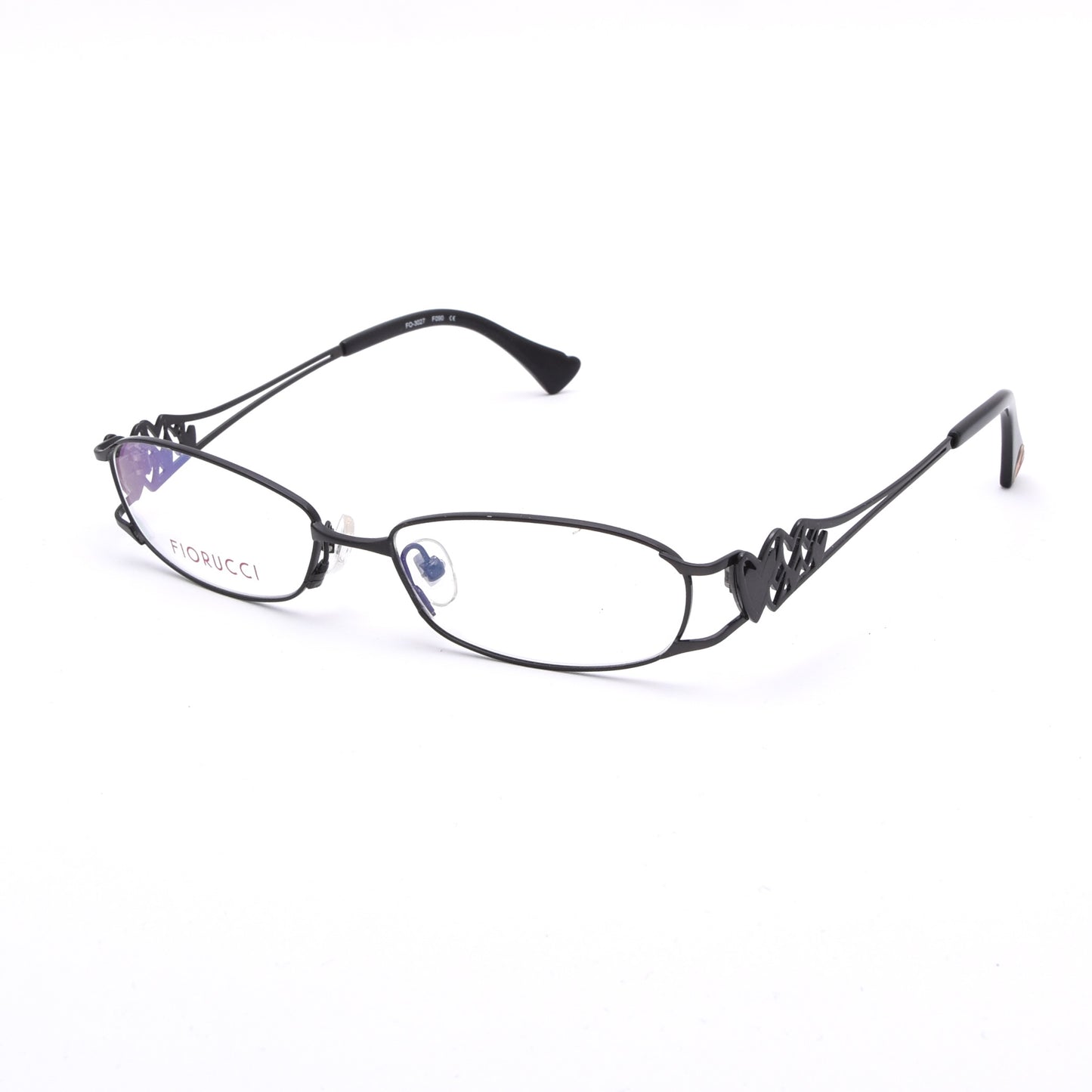 Neu ohne Etikett Fiorucci Frames Mod. FO3027 - Black Hearts