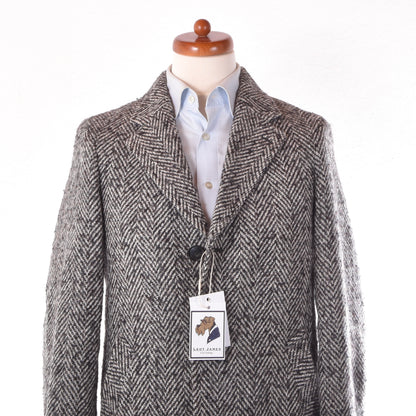 Sand Copenhagen Overcoat Size 46 ca. 50cm - Herringbone