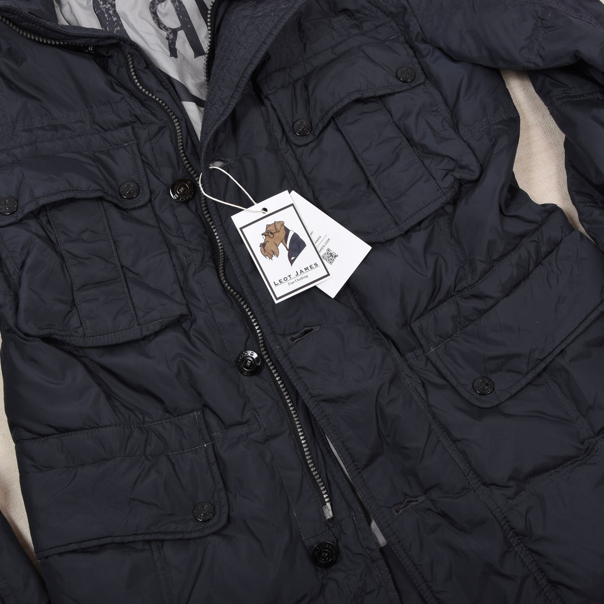 Cerruti Daunen Steppjacke Gr. M - Marineblau