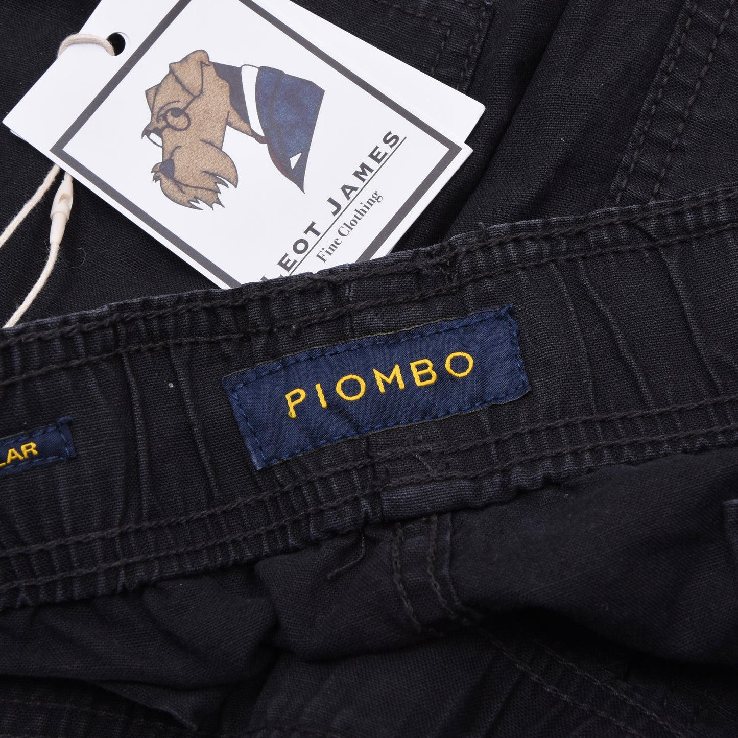 Piombo Cotton-Linen Shorts Size XL Reg - Washed Black