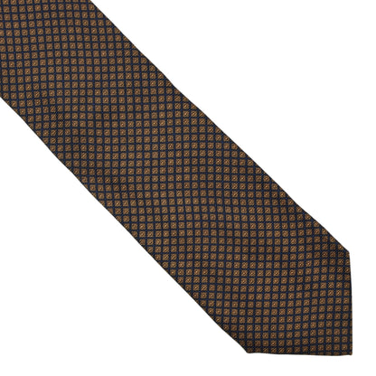 Etro Milano Silk Tie ca. 142.5cm/9.5cm - Navy & Orange