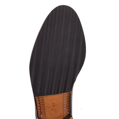 A. Testoni Derby Schuhe Gr. 7.5 F – Bordeaux-Braun
