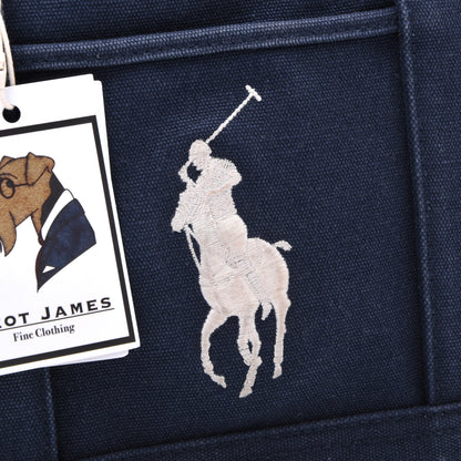 Ralph Lauren Canvas Tote Bag - Navy Blue