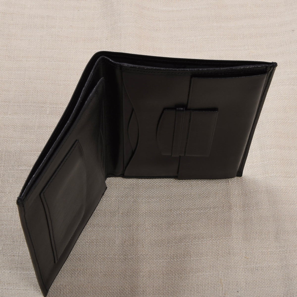 NOS Luxury Leather Travel Wallet - Black