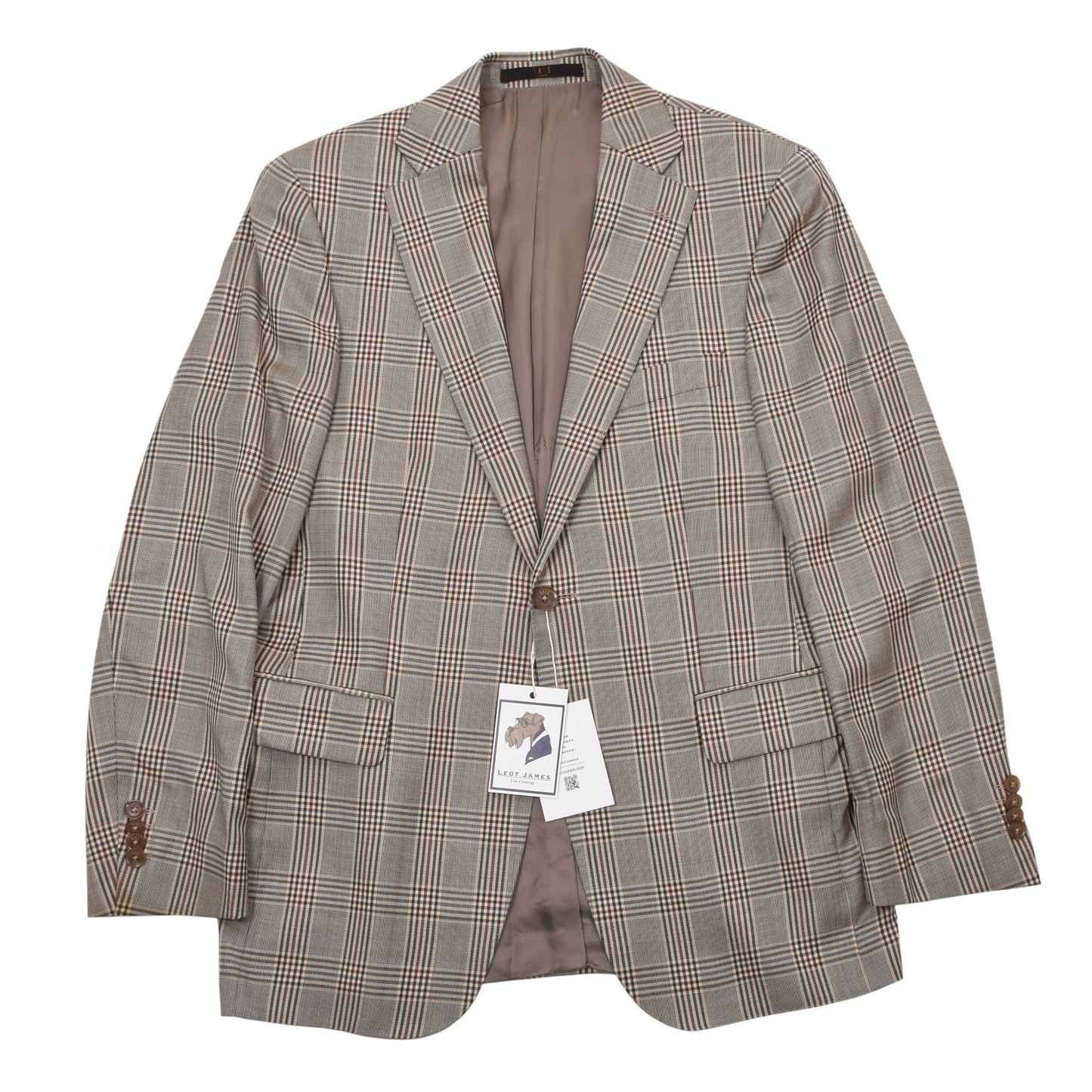 DAKS London Jacke Wolle-Seide Größe 46 Brust ca. 50cm - Kariert