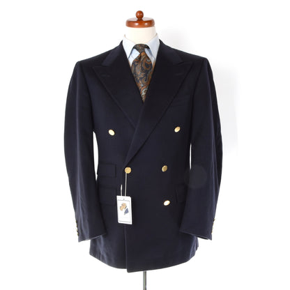 Chester Barrie 100% Cashmere Double-Breasted Blazer/Jacket Size 96cm Chest ca. 54.5cm - Navy Blue