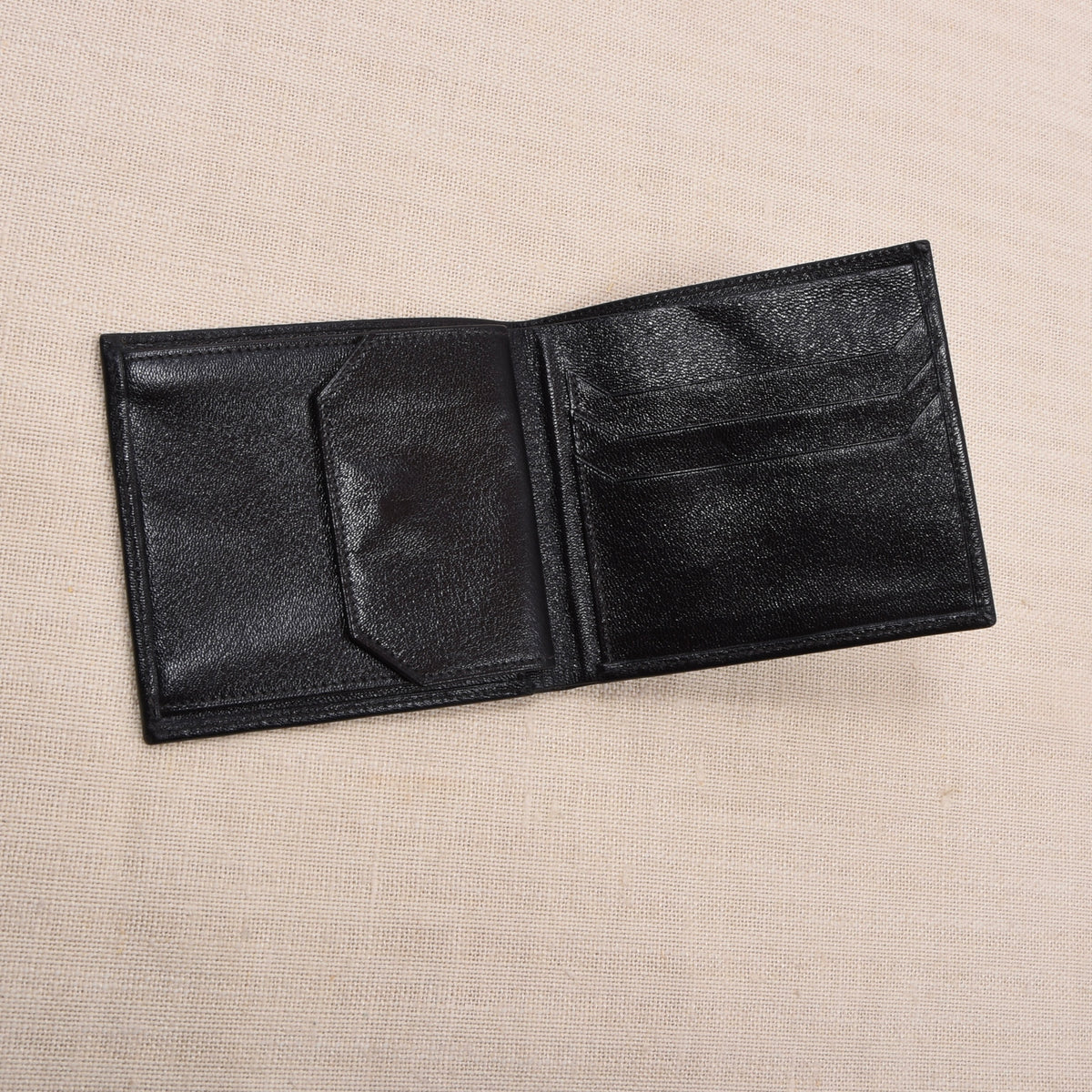 NOS Glanzleder Brieftasche - Schwarz