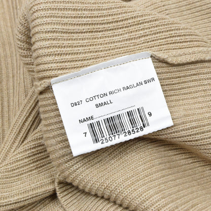 Barbour D827 Ribbed Sweater Size S - Beige