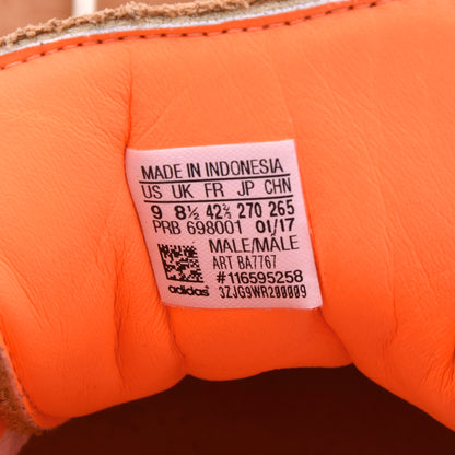 Adidas Superstar Sneakers 80s Clean Leather Größe 42 2/3 - Hellbraun/Orange