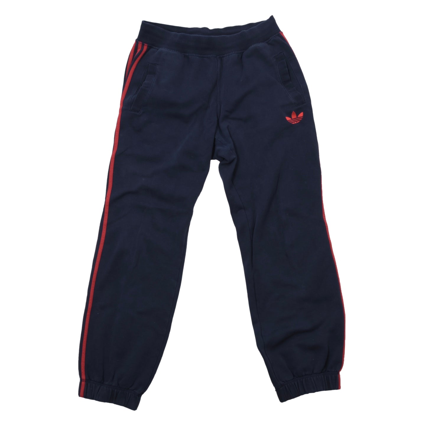 Adidas Cotton Blend Track Suit Size M Chest ca. 63.5cm - Navy/Red