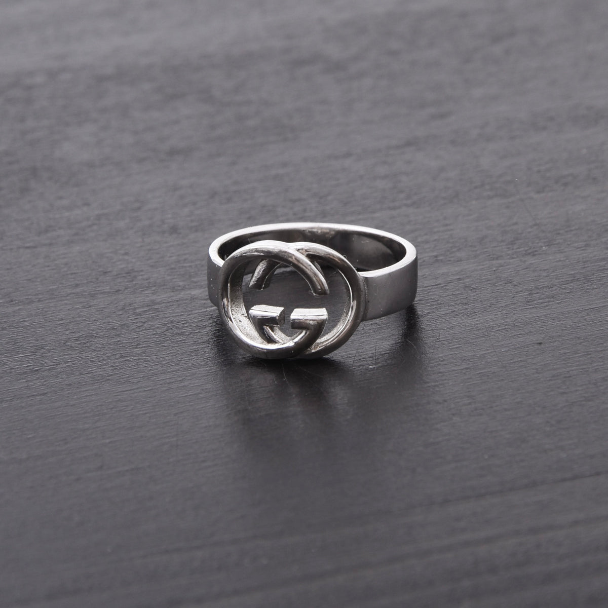 Vintage Gucci .925 Sterlingsilber GG Ring Ø 18mm