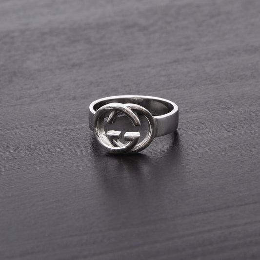 Vintage Gucci .925 Sterling Silver GG Ring Ø 18mm