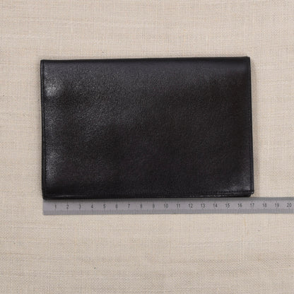 NOS Luxury Leather Travel Wallet - Black