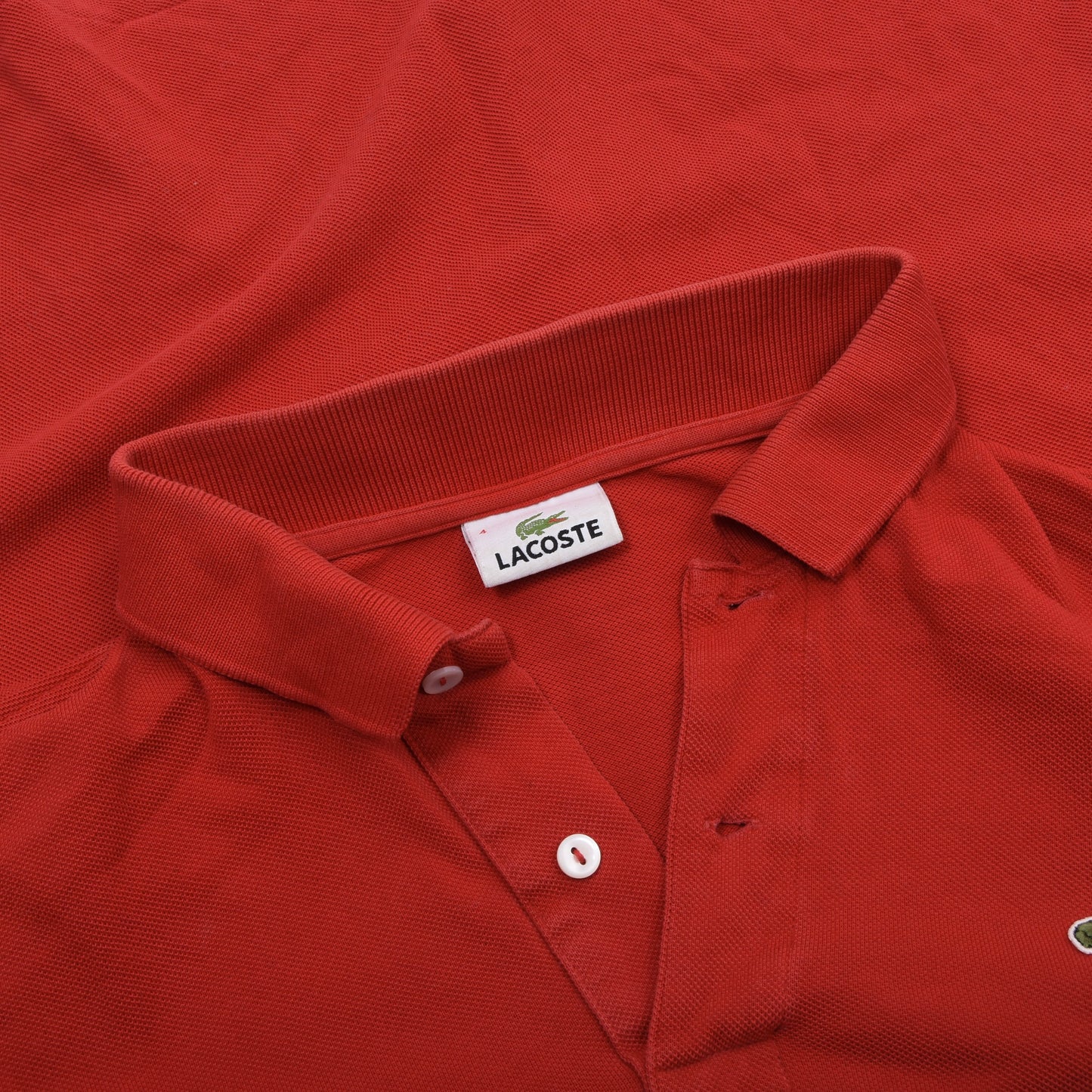 Vintage Lacoste 3er Polo-Shirts Made in France Größe 4 ca. 50,5-54cm - Petrol/Rot/Grün