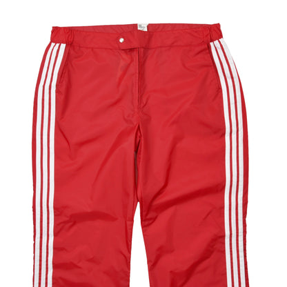 Vintage '80s Adidas Nylon Rain Pants Size D56 - Red