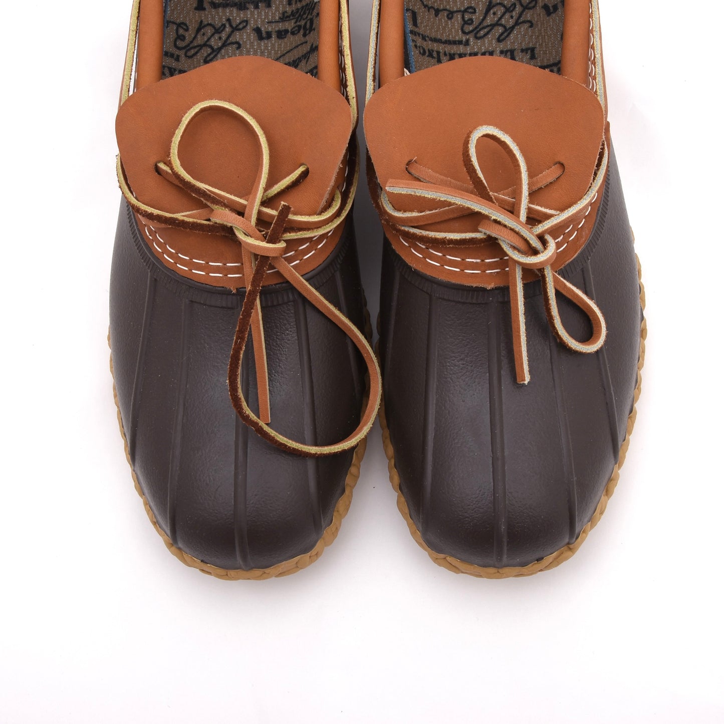 New L.L. Bean Bean Boots Rubber Mocs Size  10 - Brown/Tan