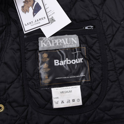 Barbour Liddesdale Quilted Jacket Size M Chest ca. 59.5cm - Black
