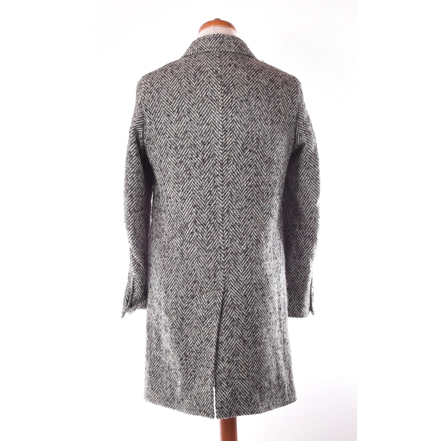 Sand Copenhagen Overcoat Size 46 ca. 50cm - Herringbone