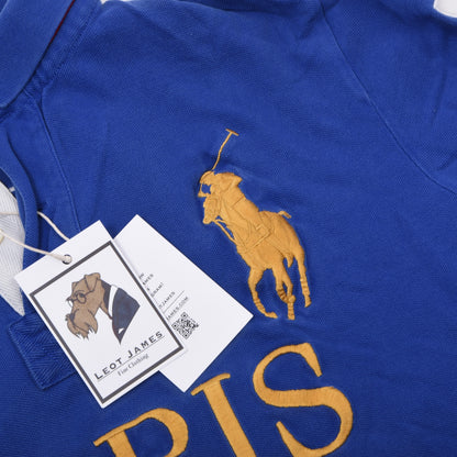 Polo Ralph Lauren 3x Polo Shirts Custom Fit Size L ca. 55-57.5cm - Blue/Navy/Beige
