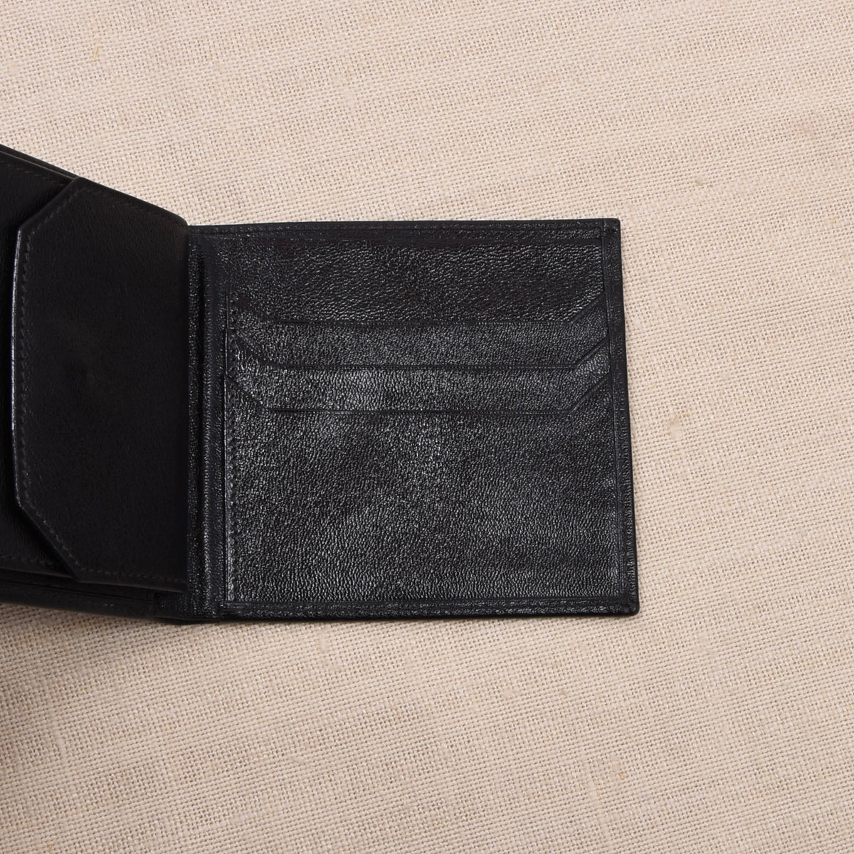 NOS Glanzleder Brieftasche - Schwarz