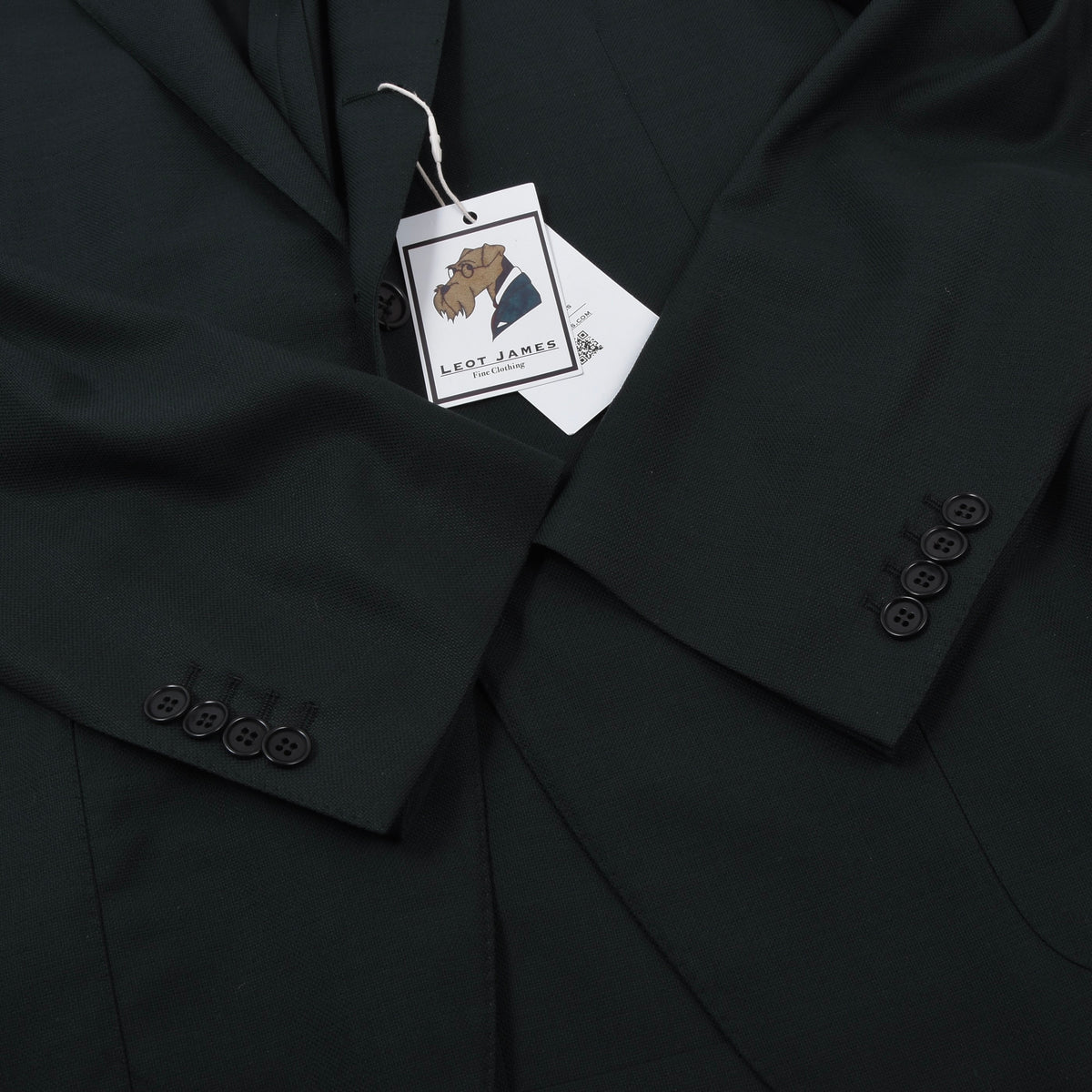 Scuderi Wolle Sakko Gr. 52 Feat. Loro Piana Super 120s Made in Italy - Grün