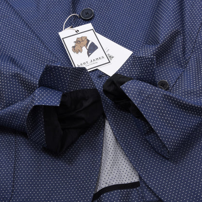 Hugo Boss Baumwoll-Punkte-Jacke Größe 52 Brust ca. 53cm - Blau